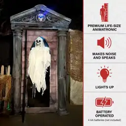 6.7 ft. Life-Size Motion-Sensor Mausoleum… — Photo 2