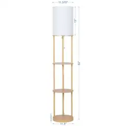 Mainstays 62" Oval Shelf Floor… — Photo 2
