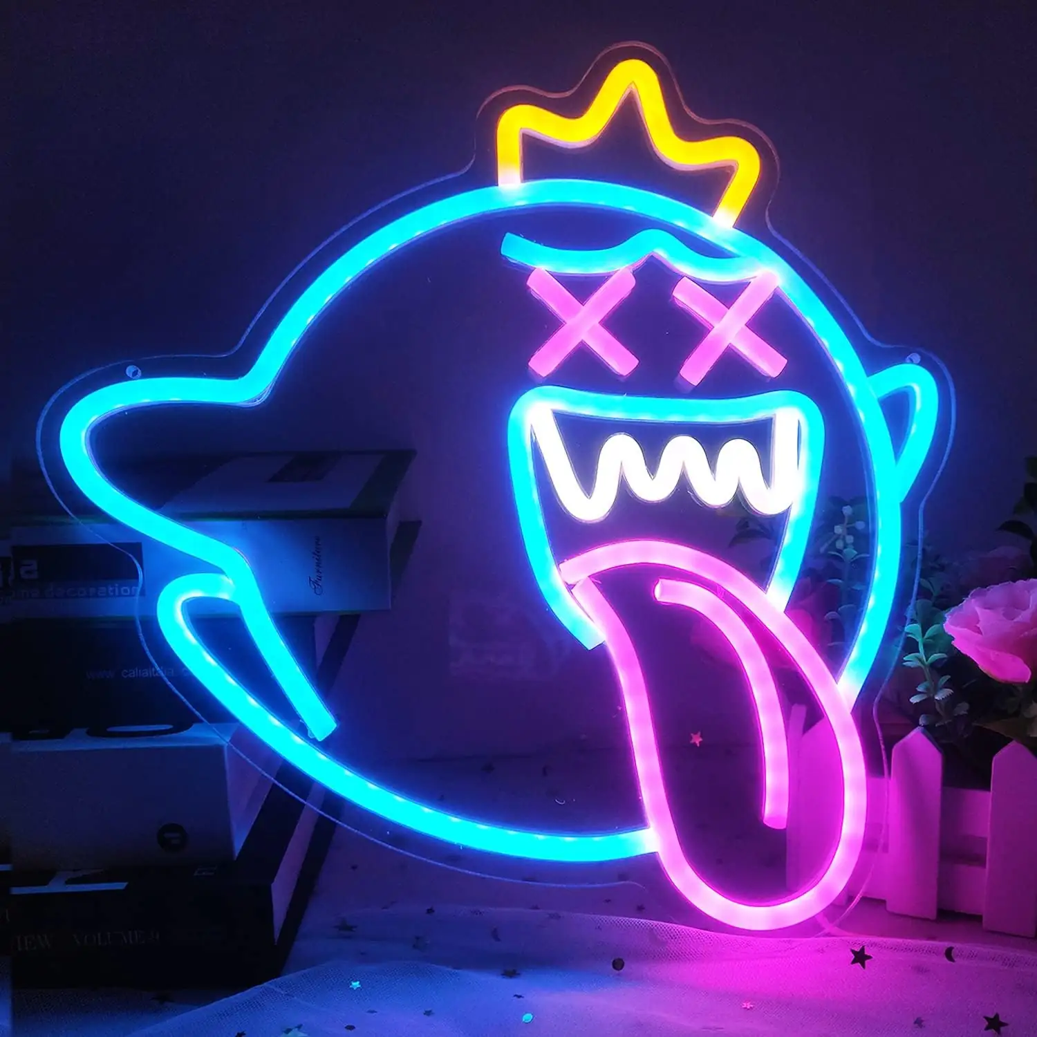 King Boo Neon Sign Ghost… — Photo 1