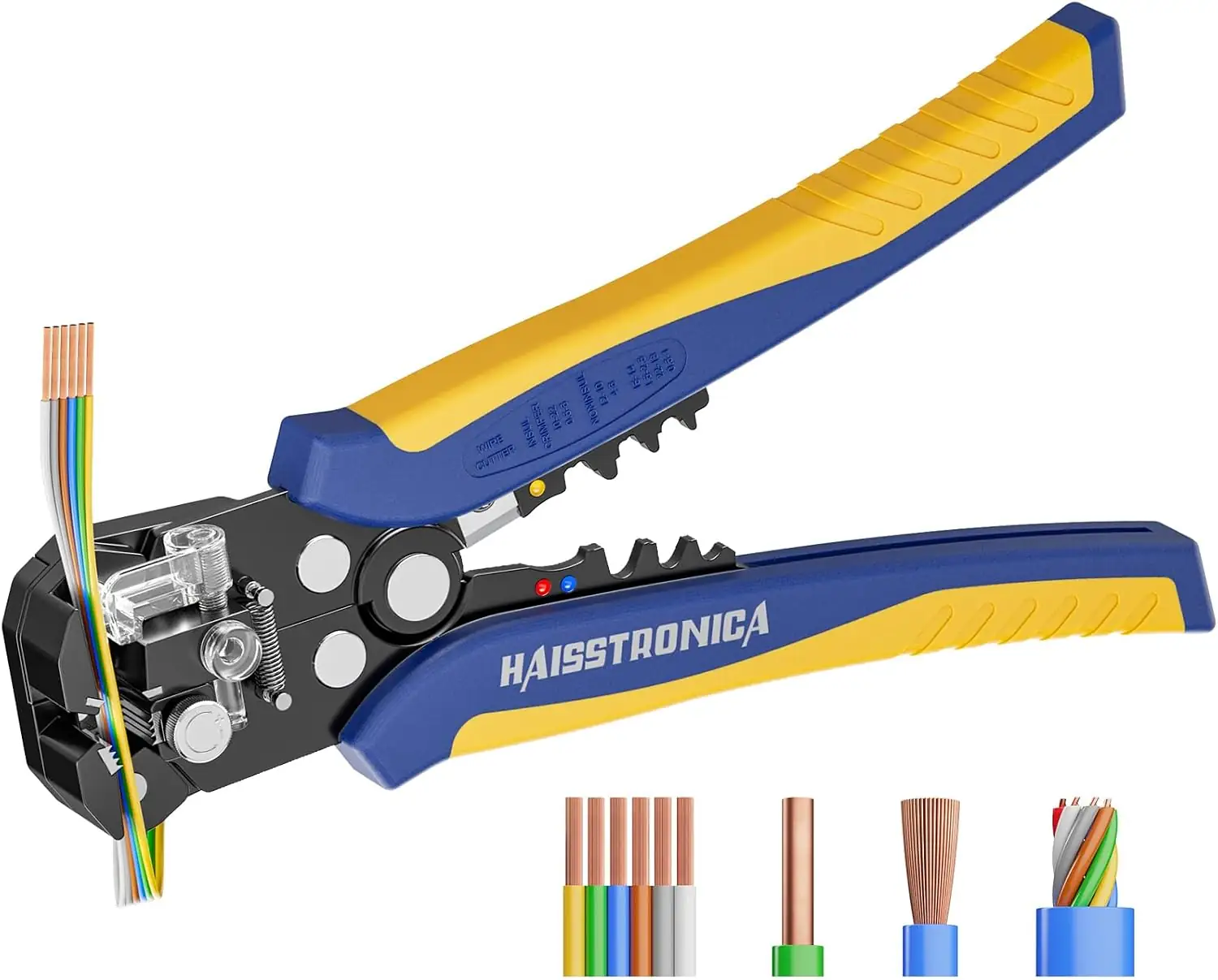 Sharp Machine Tool Sign haisstronica 3 in 1 Self-Adjusting Wire Stripper, AWG 24-10 Tool ...
