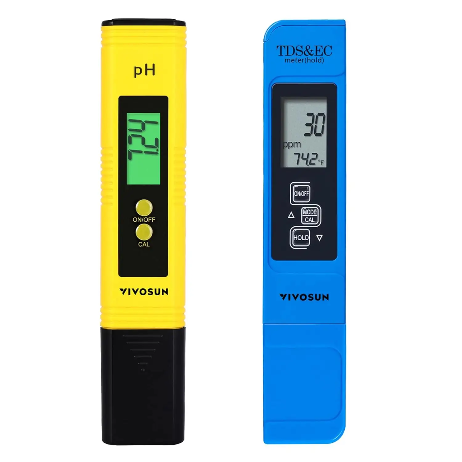 Large Pool Triangle VIVOSUN Digital pH Meter TDS EC Meter for Water 0.01 Accuracy ...