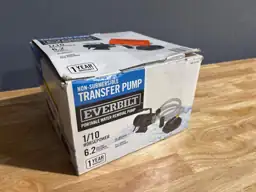 Everbilt 1/10 hp. Transfer Pump — Photo 3