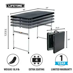 Lifetime 48 in. L Rectangle… — Photo 2