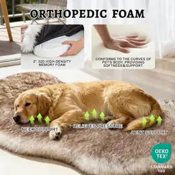 Faux Fur Dog Bed Rug… — Photo 2