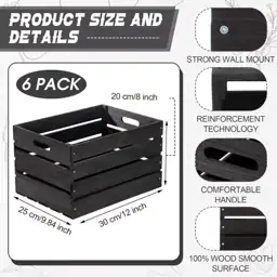 Weysat 6 Pack Large Wood… — Photo 2