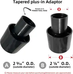 Shop Vacuum Dust Collection Hose Kit, 12 ft, includes 5 fittings for ...