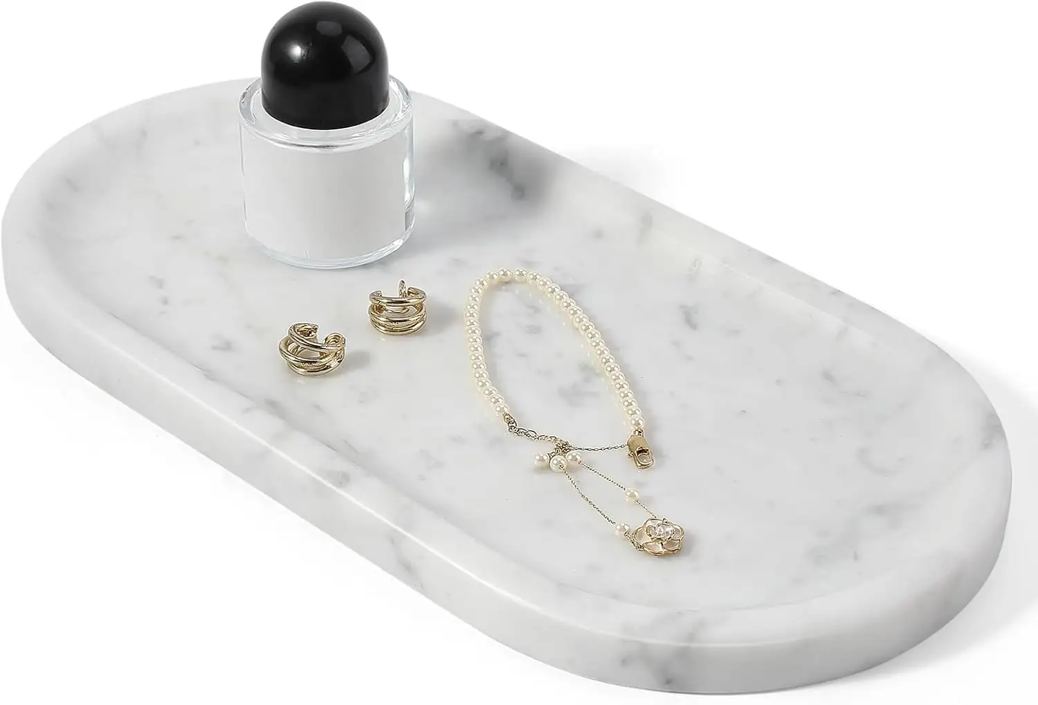 Koville Bianco Carrara Marble Tray,… — Photo 1