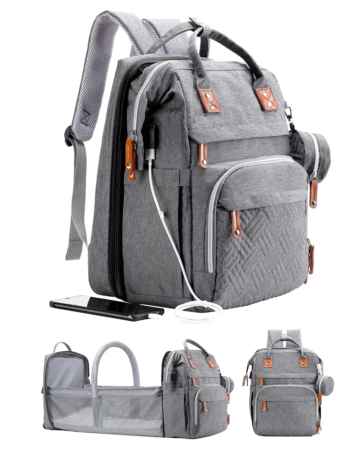 ISMGN Diaper Bag Backpack with… — Photo 1