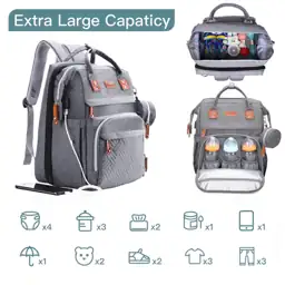 ISMGN Diaper Bag Backpack with… — Photo 2