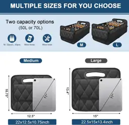 Deosk Car Trunk Organizer for… — Photo 2