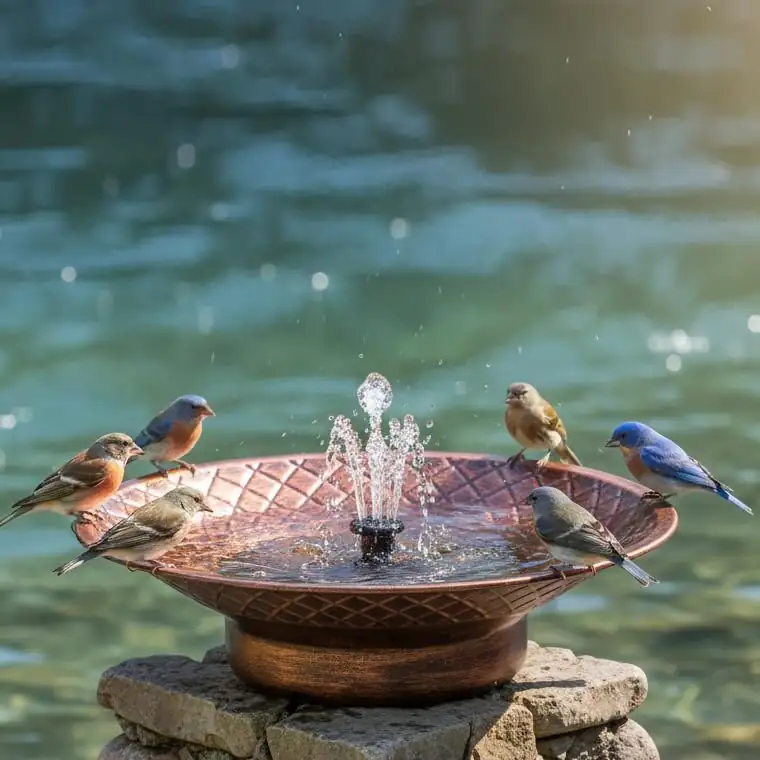 Bird Bath for Outside, 12.6"… — Photo 1