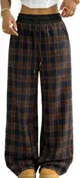Wyeysyt Womens Plaid Gingham Pajama… — Photo 1