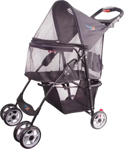 Full-Window Pet Stroller with 4… — Photo 1