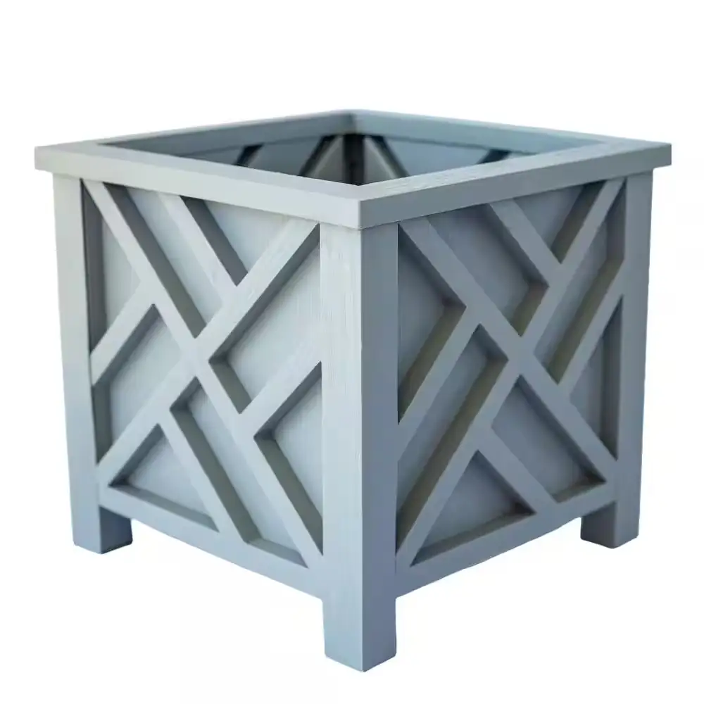 Hettie Grey Square Plastic Chippendale… — Photo 1