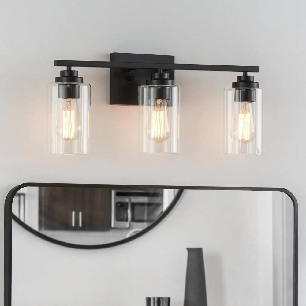 22 in. 3-Light Black Vanity… — Photo 1