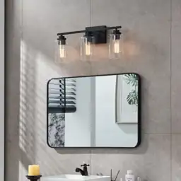 22 in. 3-Light Black Vanity… — Photo 2