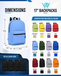 Winterlace 24-Pack Backpack, 17-Inch Lightweight… — Photo 2