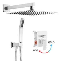 Rain Square Shower System: 12in… — Photo 1