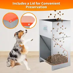 Dog Feeder Galvanized Pet Food… — Photo 2