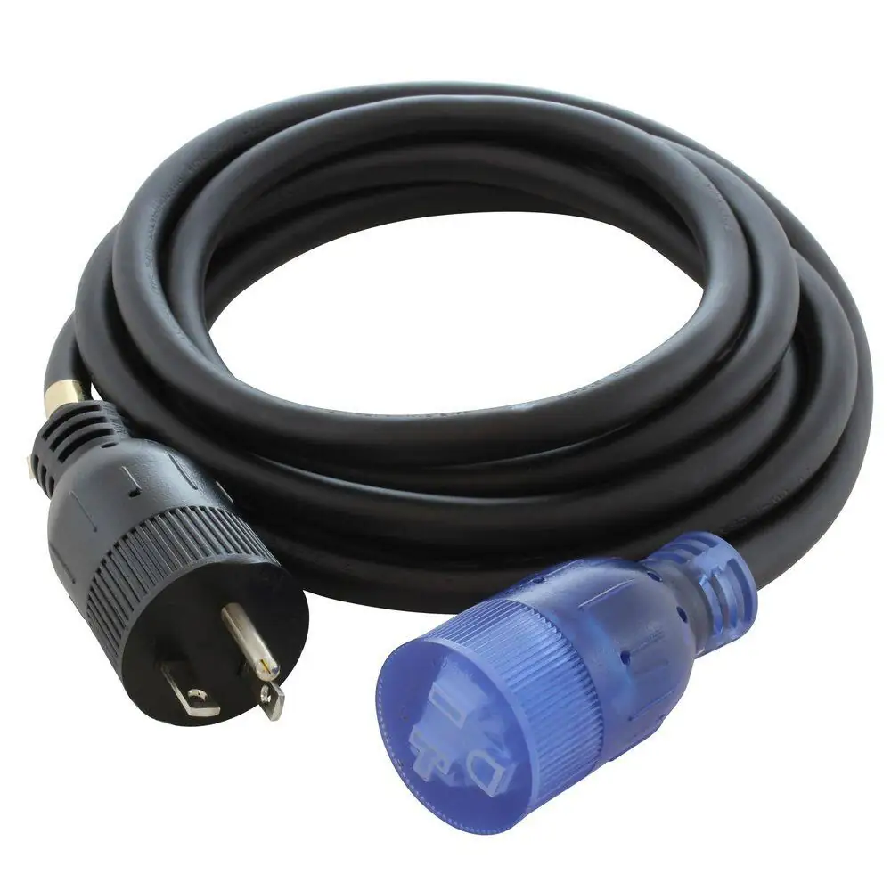 Triangle With Flashlight Sign 50 ft. NEMA 5-20 T-Blade Indoor/Outdoor Extension Cord with Indicator ...