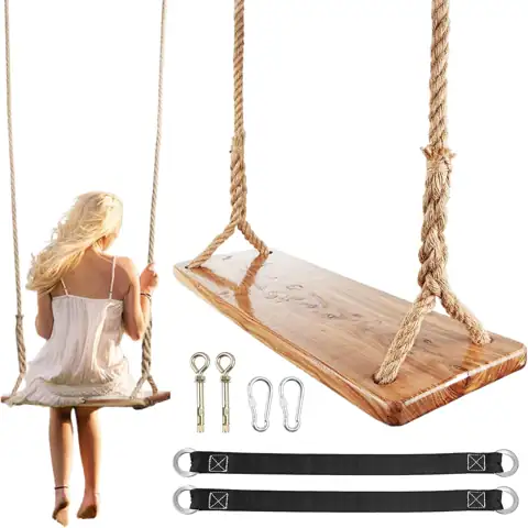 Wooden Swing 500 lbs Load… — Photo 1
