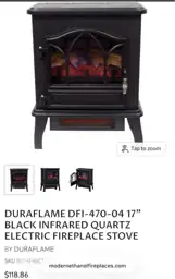 Duraflame 3D Black Infrared Electric… — Photo 3