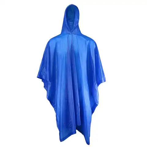 One-Size-Fits-All Blue Polyester Seamless Waterproof… — Photo 1