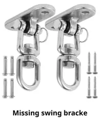 Silver 304 Stainless Steel Swing… — Photo 1