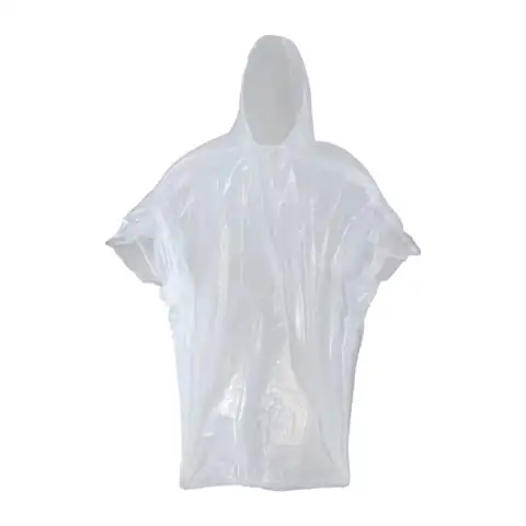 Economy One-Size-Fits-All Clear Polyethylene Waterproof… — Photo 1