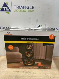 Light-Up Jack-o'-Lantern Set, Black, 3… — Photo 3