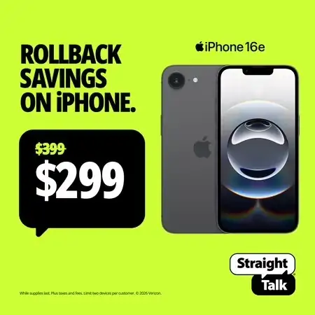 Straight Talk Apple iPhone 16e,… — Photo 1