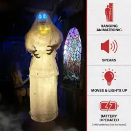 5 ft. Touch-Activated Animatronic Hanging… — Photo 2