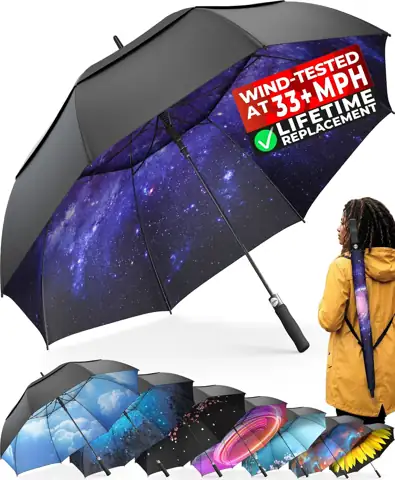 TUMELLA Golf Umbrella 62-Inch Windproof… — Photo 1