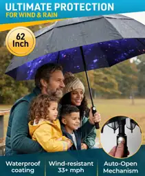 TUMELLA Golf Umbrella 62-Inch Windproof… — Photo 2