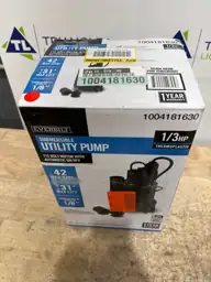 1/3 HP Automatic Utility Pump — Photo 6