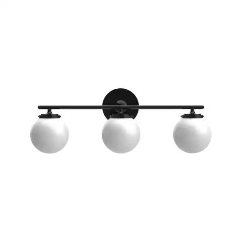 Wynton 24-in 3-Light Black Midcentury… — Photo 1
