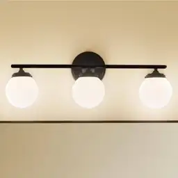 Wynton 24-in 3-Light Black Midcentury… — Photo 2
