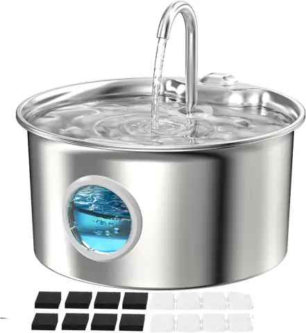 Pet Water Fountain Stainless Steel:… — Photo 1