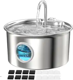 Pet Water Fountain Stainless Steel:… — Photo 1