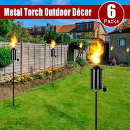Metal Garden Torches for Outside,… — Photo 2