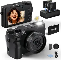 5K Digital Camera 75MP, WiFi,… — Photo 1