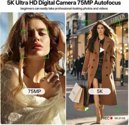 5K Digital Camera 75MP, WiFi,… — Photo 2