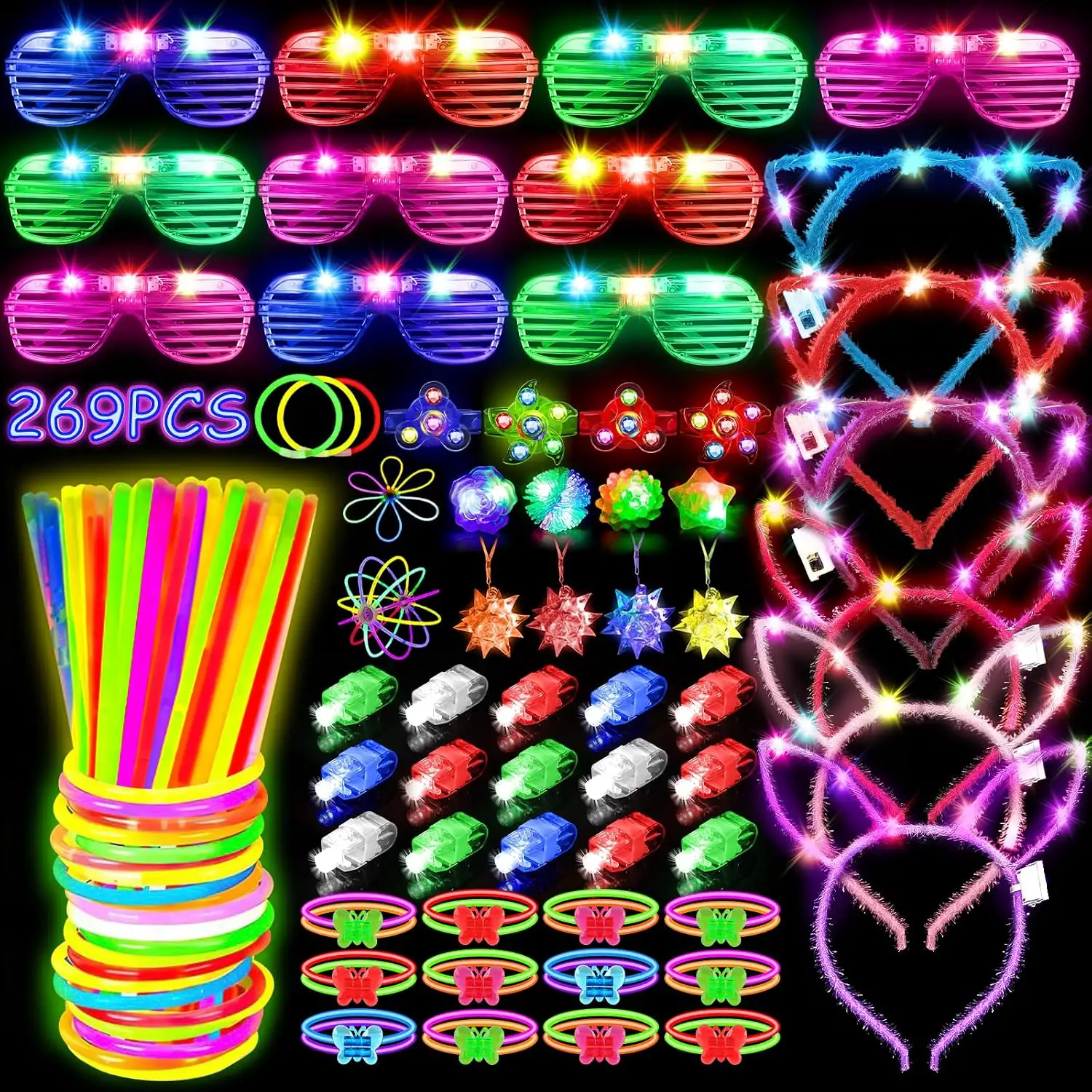 MIBOTE 269PCS Glow in the… — Photo 1