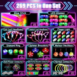 MIBOTE 269PCS Glow in the… — Photo 2