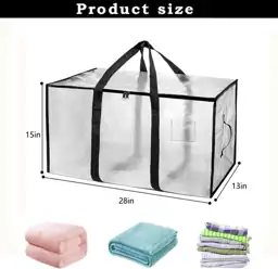 Clear Moving Bags Heavy Duty… — Photo 2