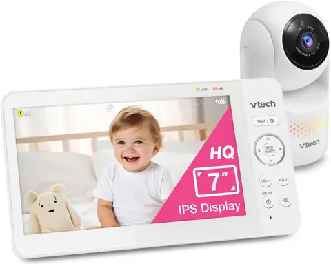 VTech Baby Monitor, 7" Screen,… — Photo 1
