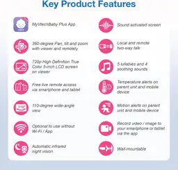 VTech Smart WiFi Baby Monitor… — Photo 2