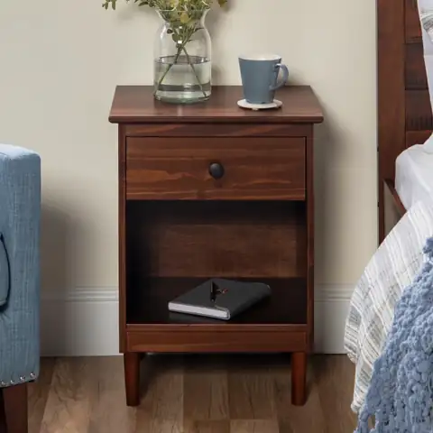 Walker Edison Wright Mid-Century Nightstand,… — Photo 1