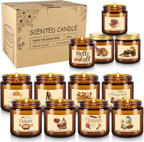 Autumn Harvest Scented Candles Gift… — Photo 1