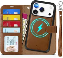 TUCCH Detachable 2-in-1 Case Wallet for iPhone 18 Pro/17 Pro, Dark ...